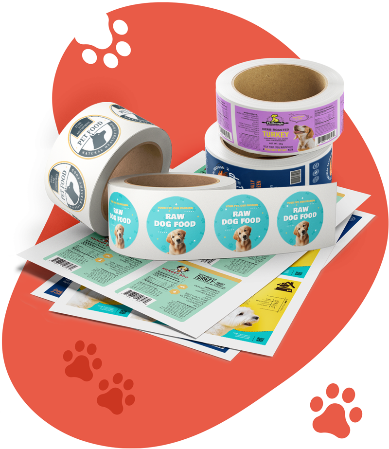 Get your custom pet food labels